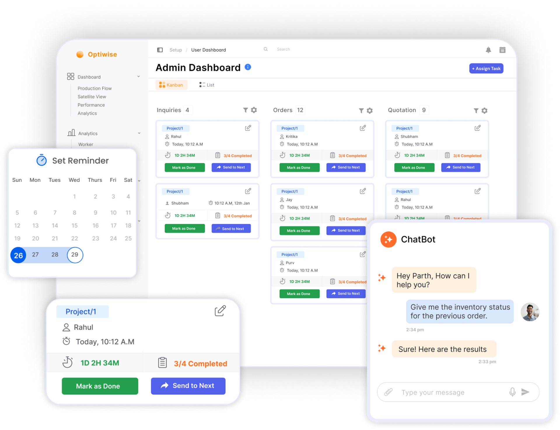 OptiWise Dashboard