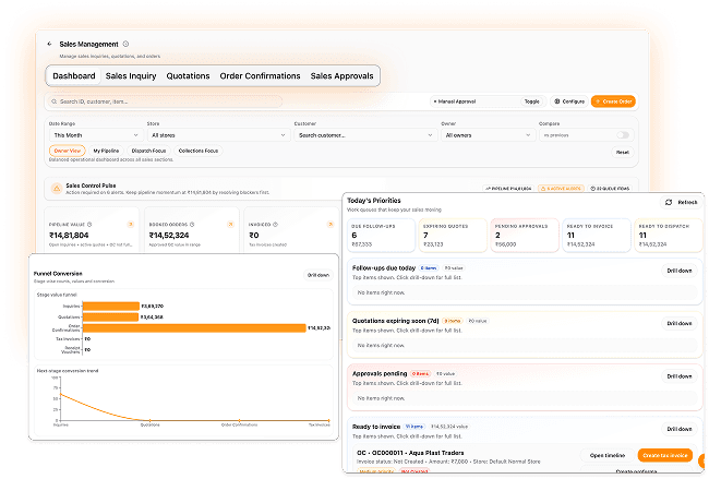 Lead pipeline and follow-up workspace in Optiwise