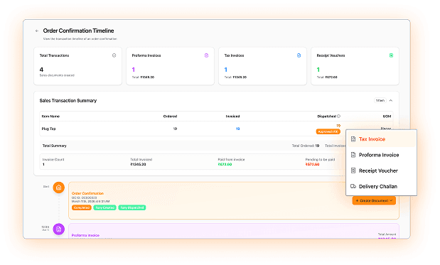 Sales follow-up and approval visibility in Optiwise