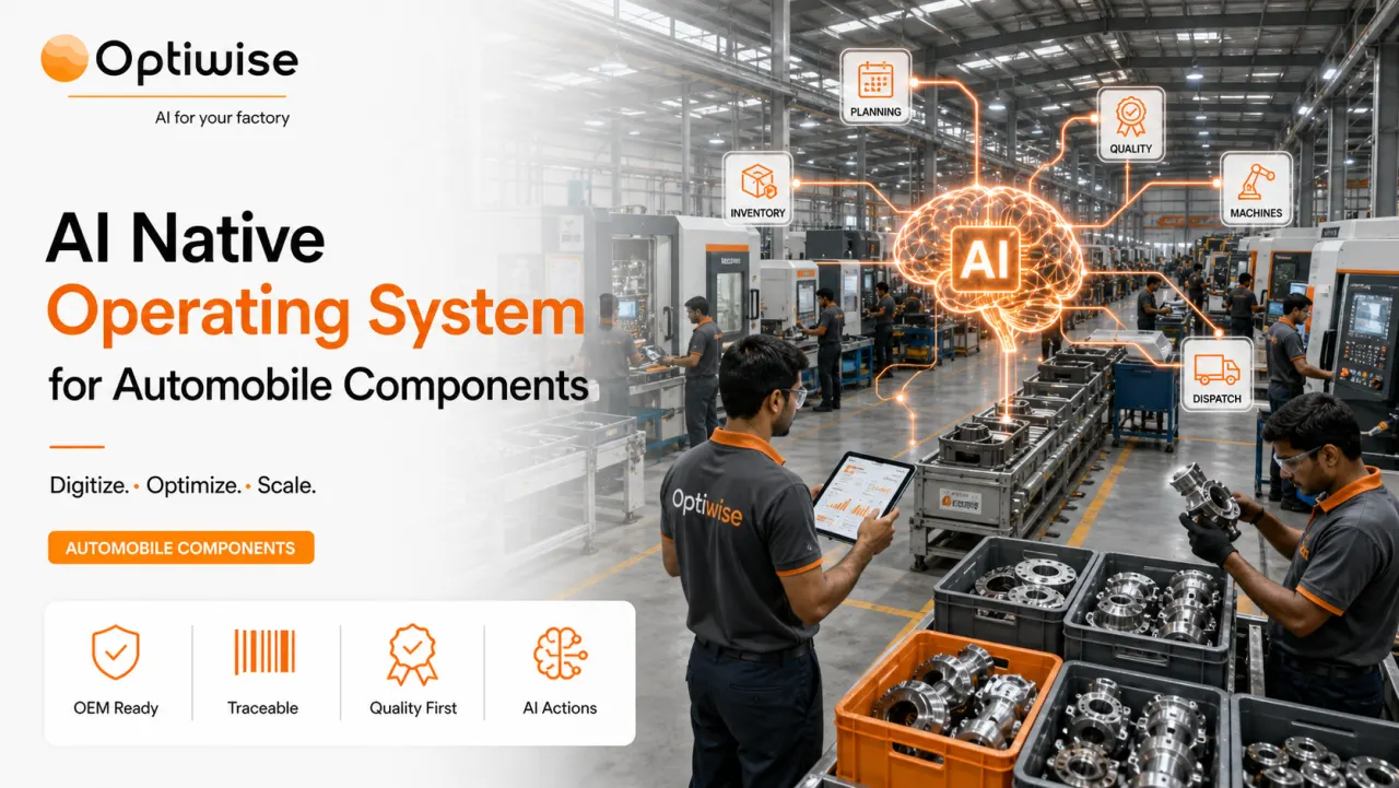 Automobile Components Optiwise AI Native OS case-study visual
