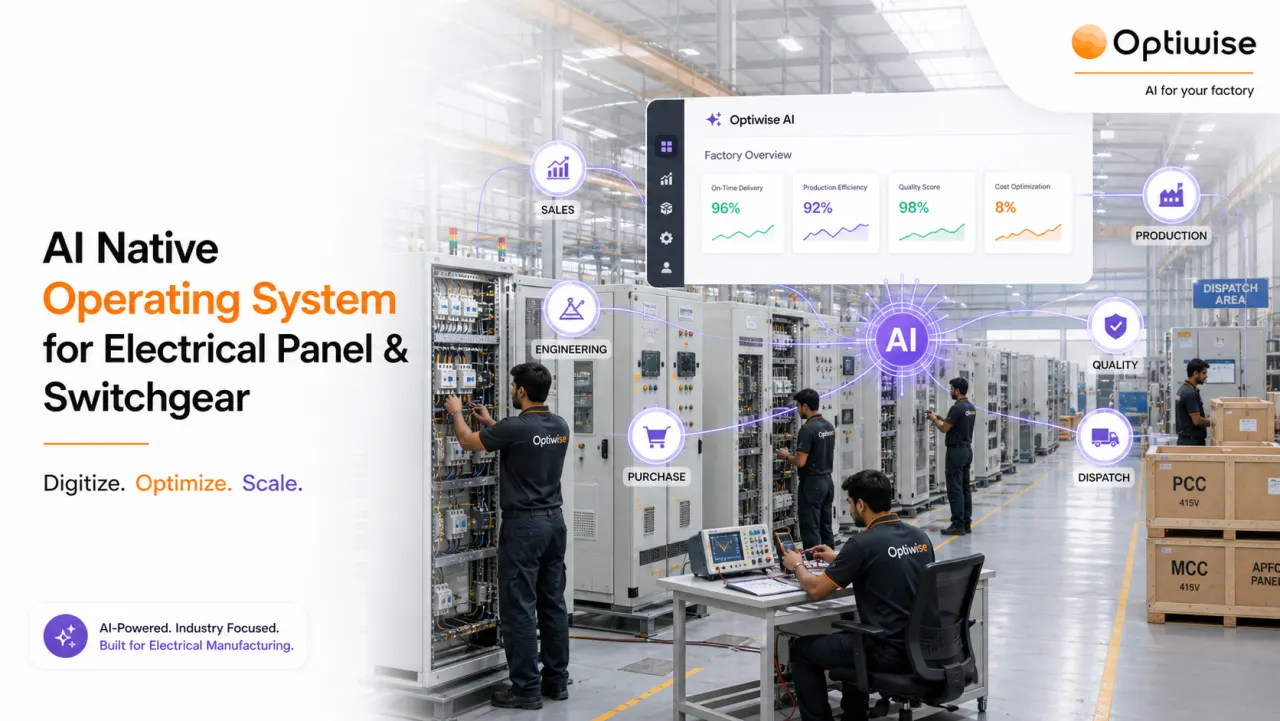 Electrical Panel & Switchgear Optiwise AI Native OS case-study visual