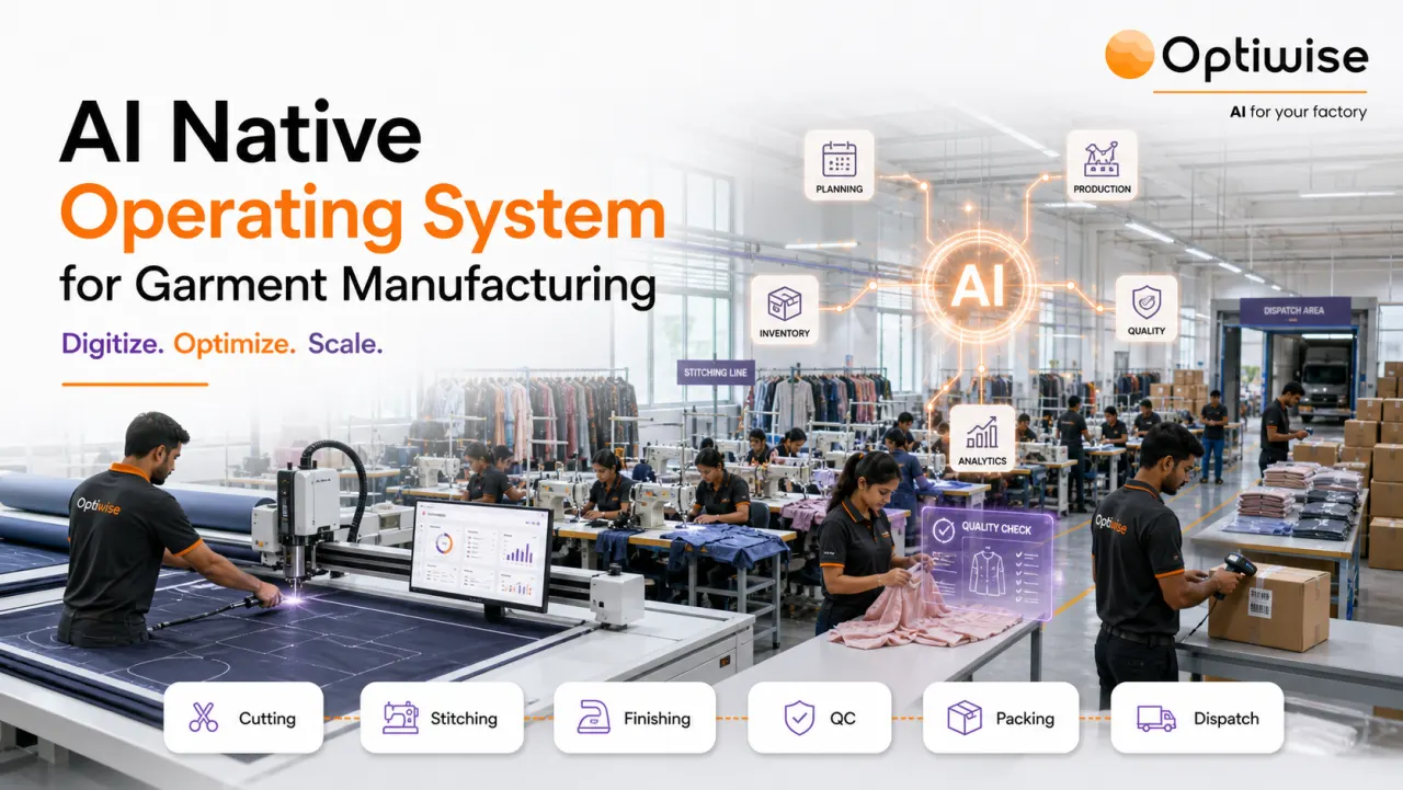 Garment Manufacturing Optiwise AI Native OS case-study visual