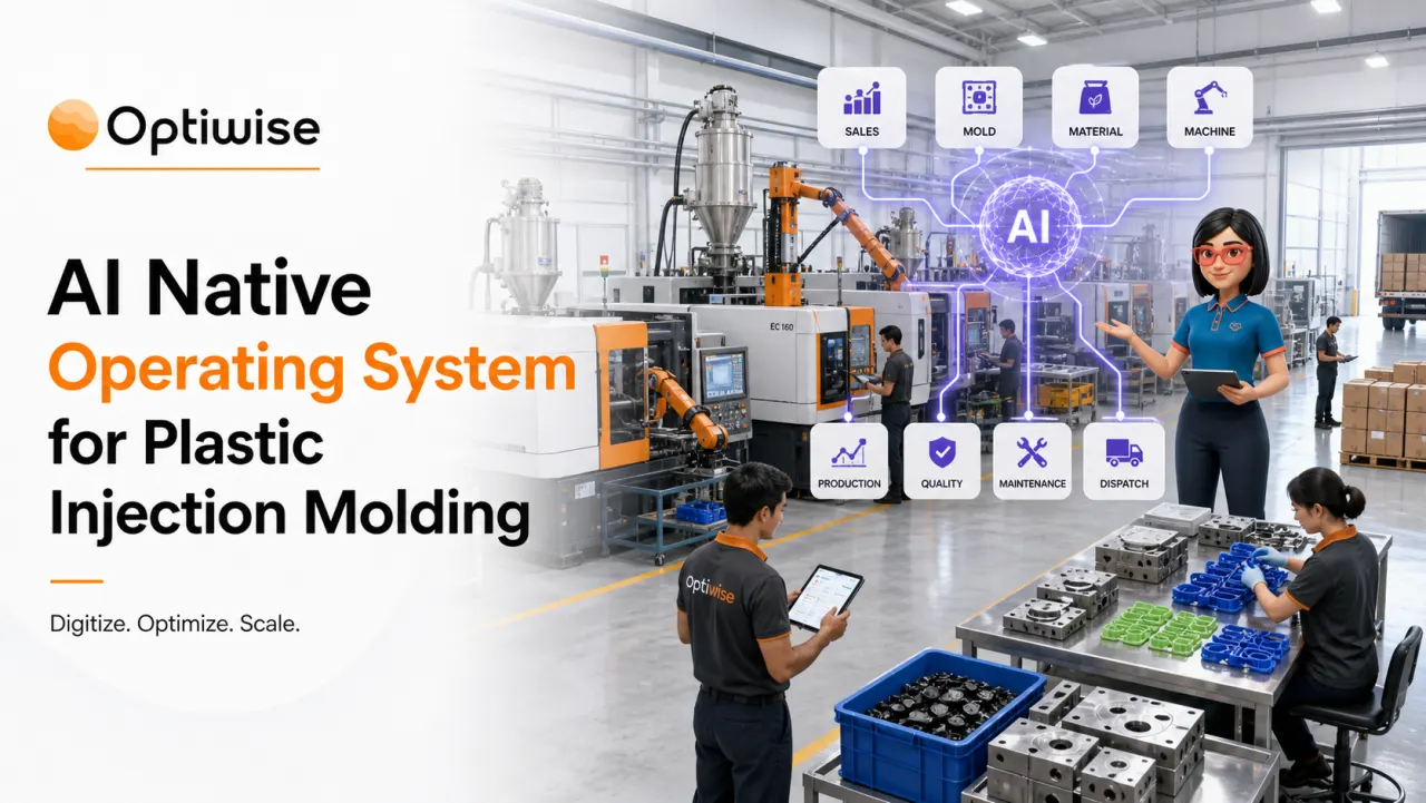 Plastic Injection Molding Optiwise AI Native OS case-study visual