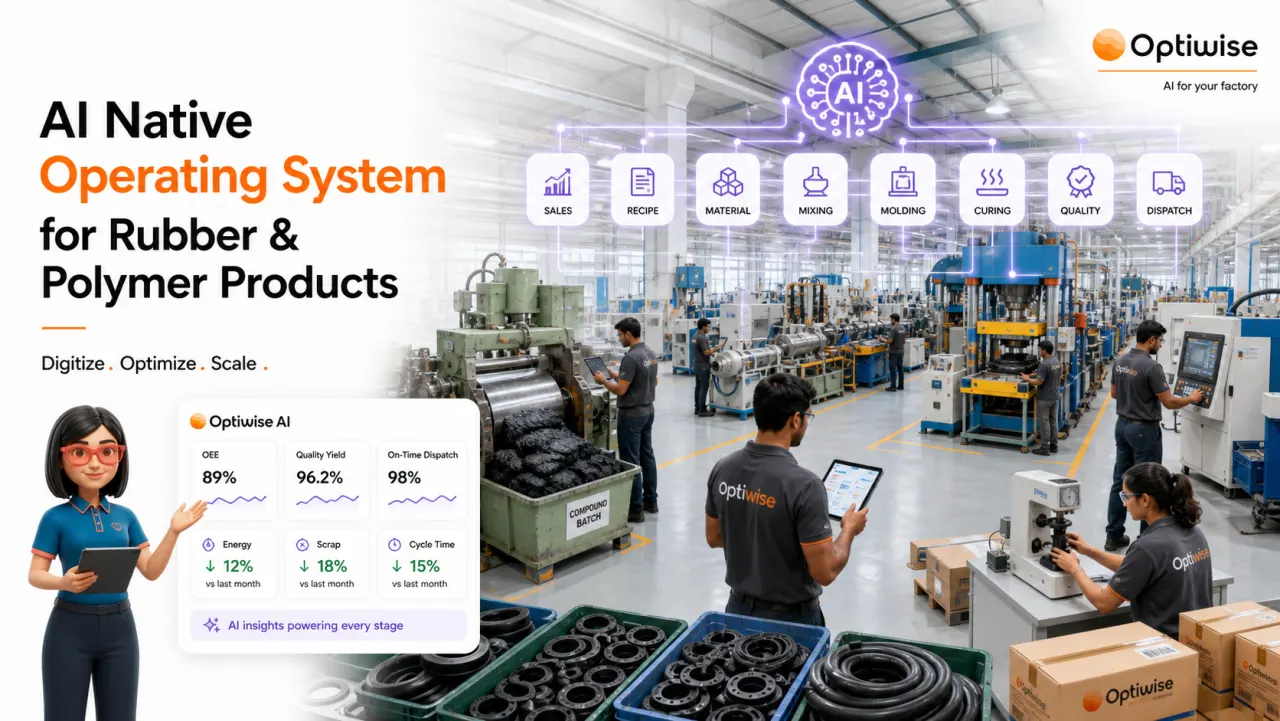 Rubber & Polymer Products Optiwise AI Native OS case-study visual