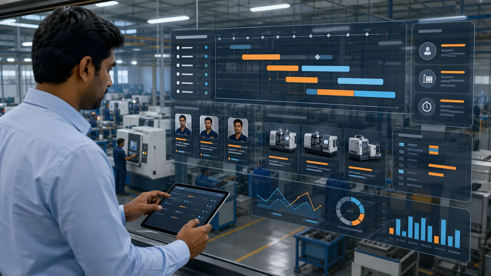 AI job planning for best worker machine and schedule
