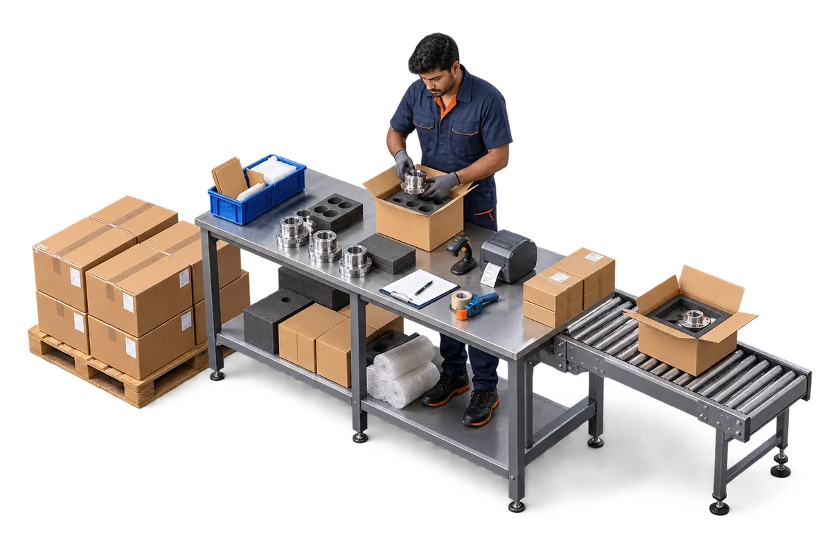 Illustrative manufacturing workflow for D2C brands